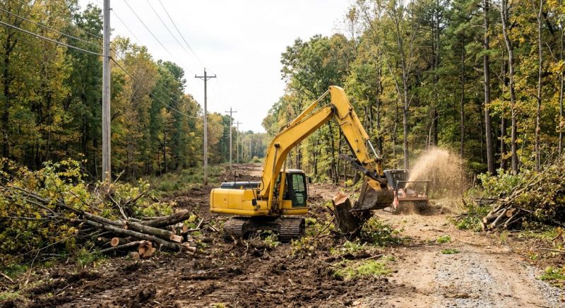 Construction Site Land Clearing in Gwinnett County, GA