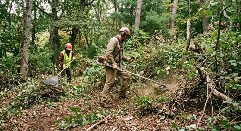 Underbrush Clearing in Gwinnett County, GA